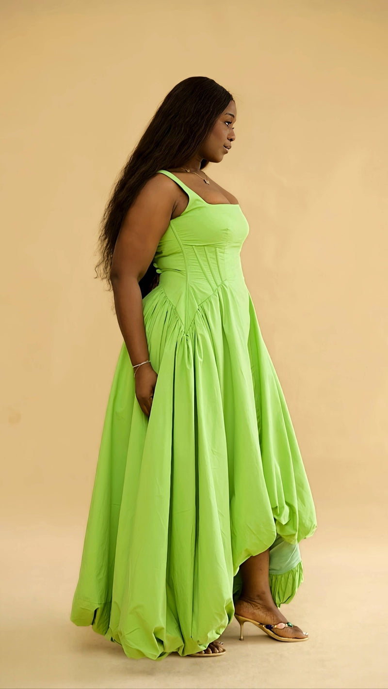 Aida Balloon Corset Dress