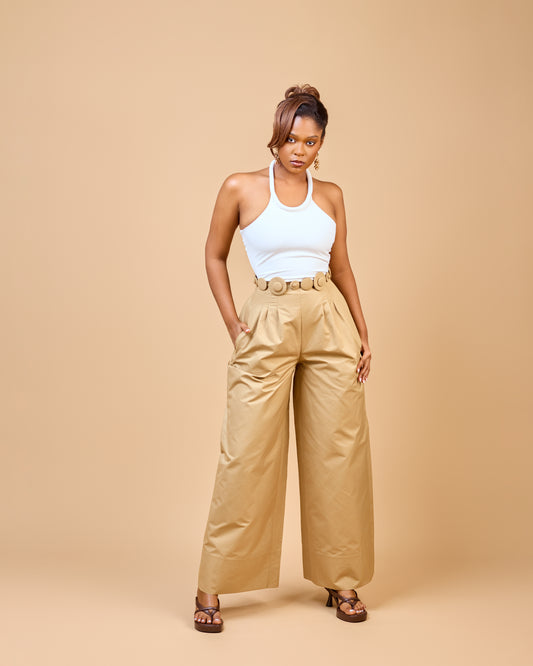 Maya Button Detail Pants