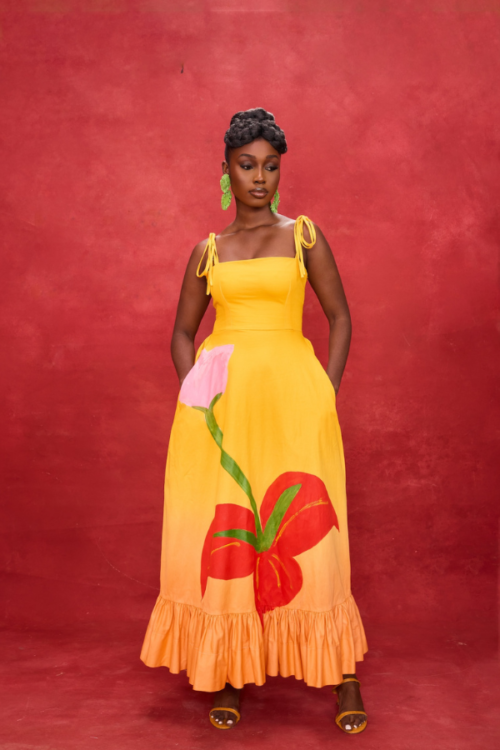 Lillie Flower Motif Dress